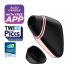 Satisfyer Love Triangle - stimulator clitoridian cu unde de aer inteligent (negru) 