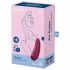 Satisfyer Curvy 1+ - stimulator clitoridian cu aer (roșu) 