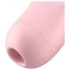 Satisfyer Curvy 2+ - vibrator inteligent cu stimulare clitorală prin unde de aer (roz)