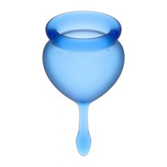   Set de cupe menstruale Satisfyer Feel Good (albastre) - 2 bucăți