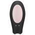 Satisfyer Double Joy - vibrator inteligent și impermeabil pentru cupluri (negru)