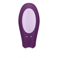   Satisfyer Double Joy - vibrator inteligent, reîncărcabil, impermeabil pentru cupluri (mov)