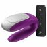 Satisfyer Double Fun - vibrator de cuplu impermeabil cu radio (mov) 