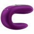 Satisfyer Double Fun - vibrator de cuplu impermeabil cu radio (mov) 