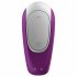 Satisfyer Double Fun - vibrator de cuplu impermeabil cu radio (mov) 