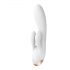 Satisfyer Double Flex - vibrator inteligent cu dublu stimulator clitoridian (alb)