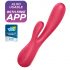 Satisfyer Mono Flex - vibrator inteligent, impermeabil, roșu