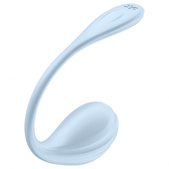 Satisfyer Smooth Petal - ou vibrator inteligent (albastru) 