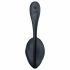 Satisfyer Ribbed Petal - ou cu vibrații controlat prin radio (negru)