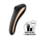 Satisfyer Dual Kiss - vibrator clitoridian și vaginal, reîncărcabil (negru) 