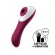 Satisfyer Dual Crush - vibrator clitoridian și vaginal, cu acumulator (roșu) 