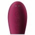 Satisfyer Dual Crush - vibrator clitoridian și vaginal, cu acumulator (roșu) 