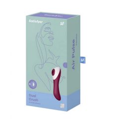   Satisfyer Dual Crush - Vibrator clitoridian și vaginal cu acumulator (roșu)