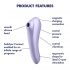 Satisfyer Dual Pleasure - vibrator inteligent cu aer 2in1 (mov) 