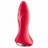 Satisfyer Rotator Plug 1 - vibrator anal cu perle, reîncărcabil (roșu) 