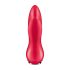 Satisfyer Rotator Plug 1 - vibrator anal cu perle, reîncărcabil (roșu) 