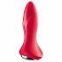 Satisfyer Rotator Plug 1 - vibrator anal cu perle, reîncărcabil (roșu) 