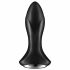 Satisfyer Rotator Plug 1 - vibrator anal cu perle și acumulator (negru) 