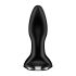 Satisfyer Rotator Plug 2 - vibrator anal cu perle, reîncărcabil (negru) 