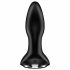 Satisfyer Rotator Plug 2 - vibrator anal cu perle, reîncărcabil (negru) 