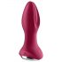 Satisfyer Rotator Plug 2 - dop anal cu bile, reîncărcabil (roșu)