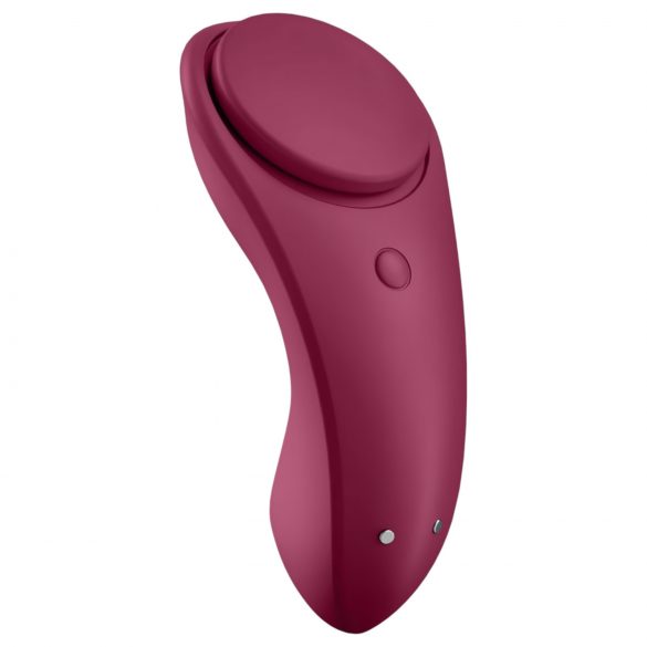 Satisfyer Sexy Secret - vibrator pentru chiloți inteligent și impermeabil (burgund)