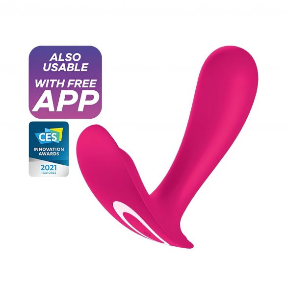 Satisfyer Top Secret - vibrator inteligent cu două motoare (roz) 