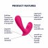 Satisfyer Top Secret - vibrator inteligent cu două motoare (roz) 