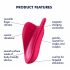 Satisfyer High Fly - vibrator clitoridian rezistent la apă, cu acumulator (magenta) 