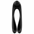 Satisfyer Candy Cane - vibrator dublu, impermeabil, cu acumulator (negru) 