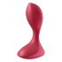 Satisfyer Backdoor Lover - vibrator anal rezistent la apă, reincărcabil (roșu) 