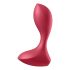 Satisfyer Backdoor Lover - vibrator anal rezistent la apă, reincărcabil (roșu) 