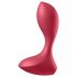 Satisfyer Backdoor Lover - vibrator anal rezistent la apă, reincărcabil (roșu) 