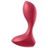 Satisfyer Backdoor Lover - vibrator anal reîncărcabil și impermeabil (roșu)