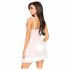 Penthouse After Sunset - babydoll și tanga transparente (alb)  - M/L