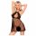 Stimulare Libido Penthouse - babydoll din dantelă cu chilot tanga (negru) - L/XL