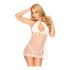 Penthouse Libido Boost - babydoll și tanga cu dantelă (alb)  - L/XL