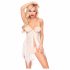 Penthouse Sweet Beast - babydoll cu model de trandafiri + tanga (roz)