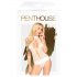 Body cu guler, Perfect Lover, culoare albă (Penthouse) 