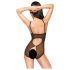 Body din dantela deschisa Penthouse Turned on (negru)  - M/L