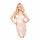 Penthouse Poison Cookie - rochie de dantelă cu tanga și accesoriu de păr (alb) - M/L