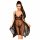 Penthouse Naughty Doll - Rochie și tanga din dantelă (negru)  - M/L