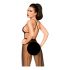 Body din dantelă cu voal de tul Penthouse Best Forplay (negru)  - M/L