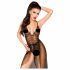 Body din dantelă cu voal de tul Penthouse Best Forplay (negru)  - L/XL