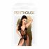 Body din dantelă cu voal de tul Penthouse Best Forplay (negru)  - L/XL