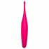 Satisfyer Twirling Fun - vibrator pentru clitoris, rezistent la apă, cu baterie incorporată (magenta) 