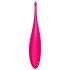 Satisfyer Twirling Fun - vibrator clitoridian rezistent la apă, magenta, reîncărcabil