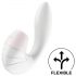 Satisfyer Supernova - vibrator 2în1 cu pulsatii de aer și acumulator (alb)