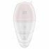 Satisfyer Supernova - vibrator 2 în 1 cu acumulator și cu unde de aer (alb) 