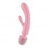 Satisfyer Triple Lover - Vibrator pentru punctul G și masaj (roz) 